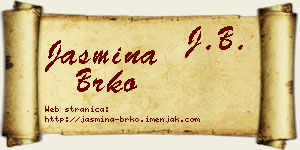 Jasmina Brko vizit kartica